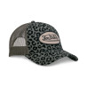 Casquette baseball Velvet avec print et broderie Leopard Kaki