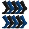 Lot de 10 paires de chaussettes de ville Serge Blanco
