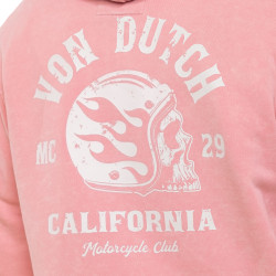 Sweat à capuche homme en french terry acid wash Mattia