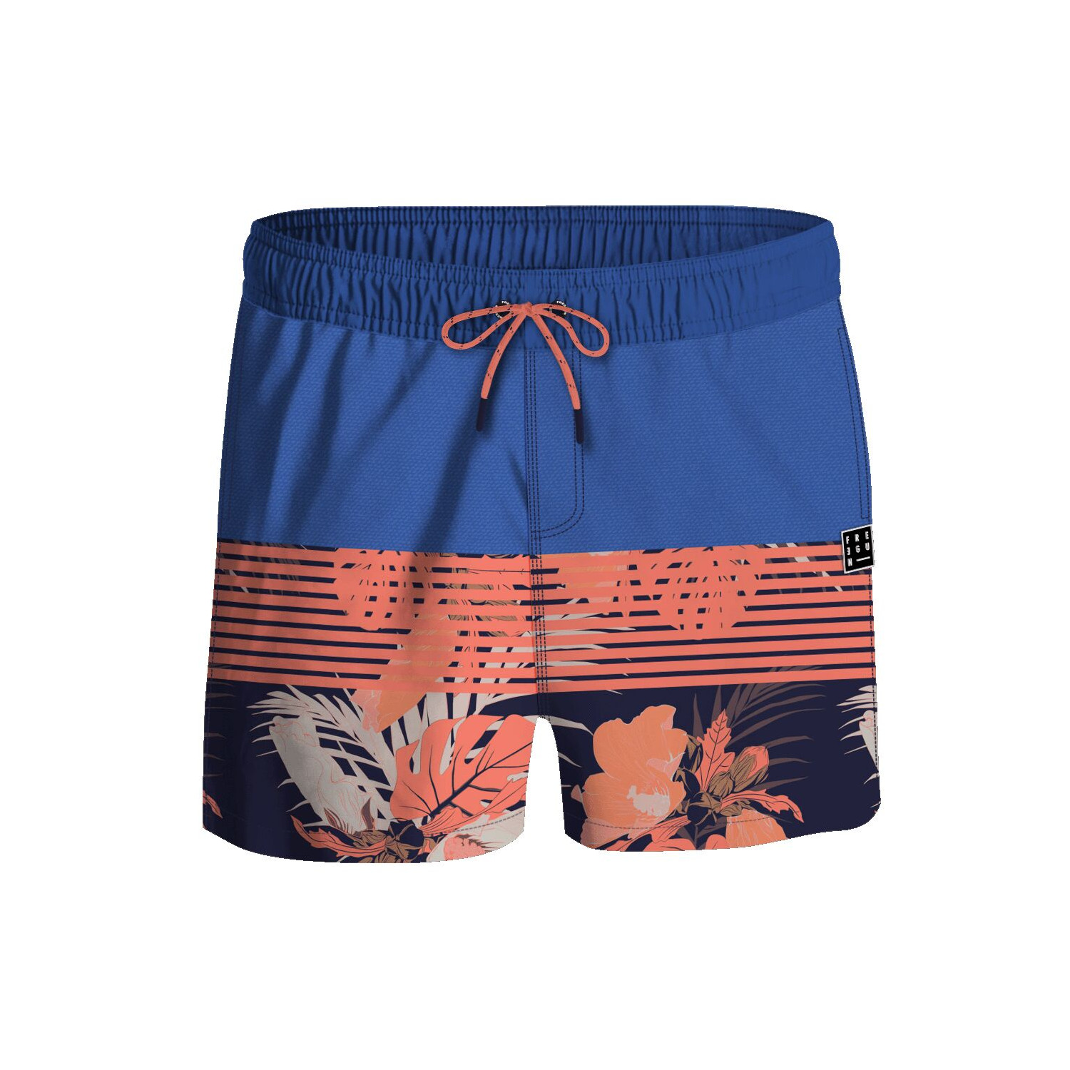Short de bain court homme avec filet intérieur Nature
