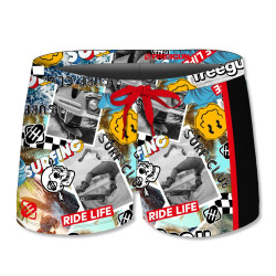 Boxer de bain enfant imprimé Vibes