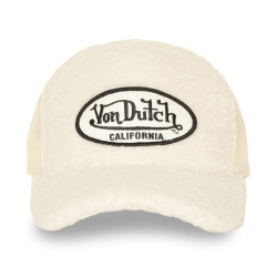 Casquette baseball avec filet adulte en sherpa Sherpa Cream