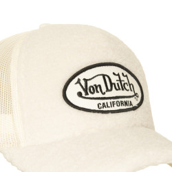 Casquette baseball avec filet adulte en sherpa Sherpa Cream