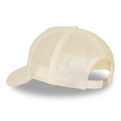 Casquette baseball avec filet adulte en sherpa Sherpa Cream