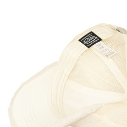 Casquette baseball avec filet adulte en sherpa Sherpa Cream