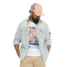 Chemise homme en denim effet vintage