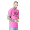 T-shirt homme col V Neon Pink