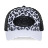 Casquette baseball avec filet adulte imitation fourrure Leo