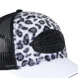 Casquette baseball avec filet adulte imitation fourrure Leo