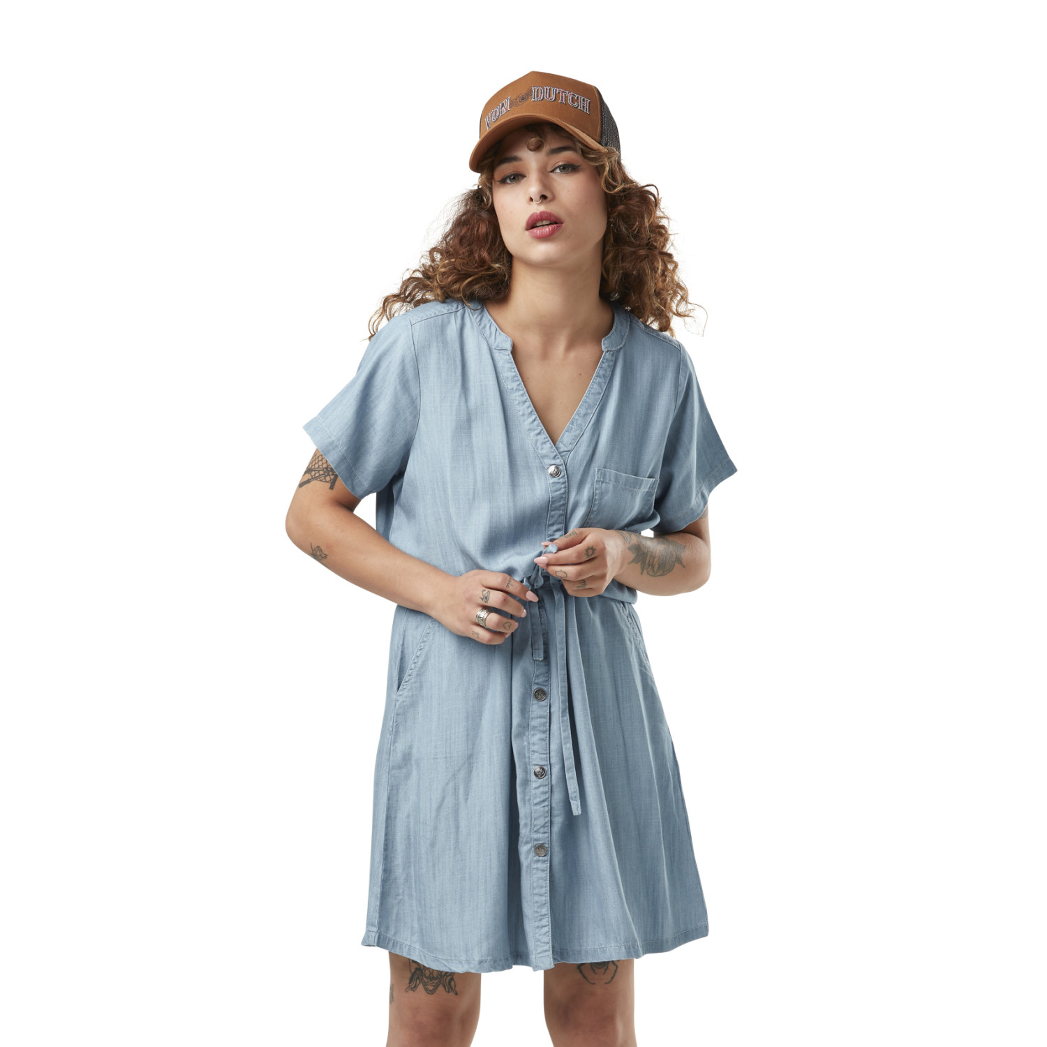 Robe femme effet denim Jean