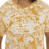T-shirt jersey slub print devant all over feuillage