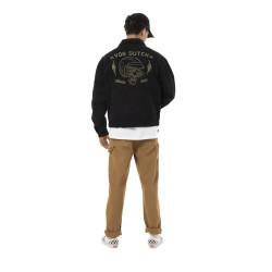 Veste Garage homme effet usé avec patch et logo dos Gary