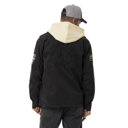 Surchemise homme en twill stretch avec capuche détachable Ritual