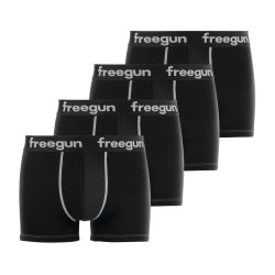 Lot de 4 Boxers homme coton Noir