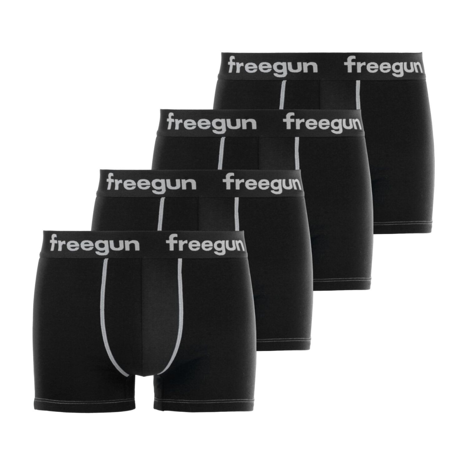 Lot de 4 Boxers homme coton Noir