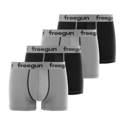 Lot de 4 Boxers garçon coton Gris