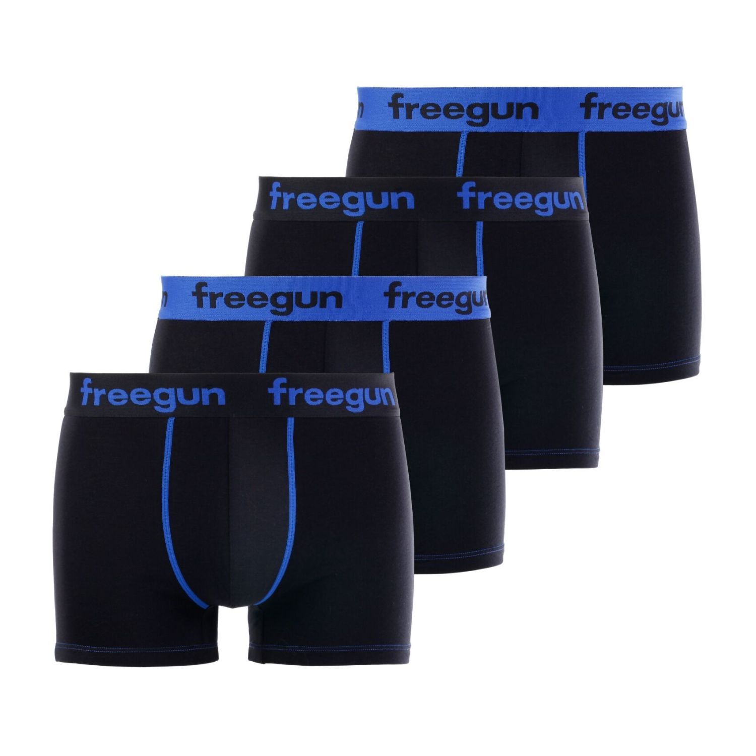 Lot de 4 Boxers garçon coton Bleu