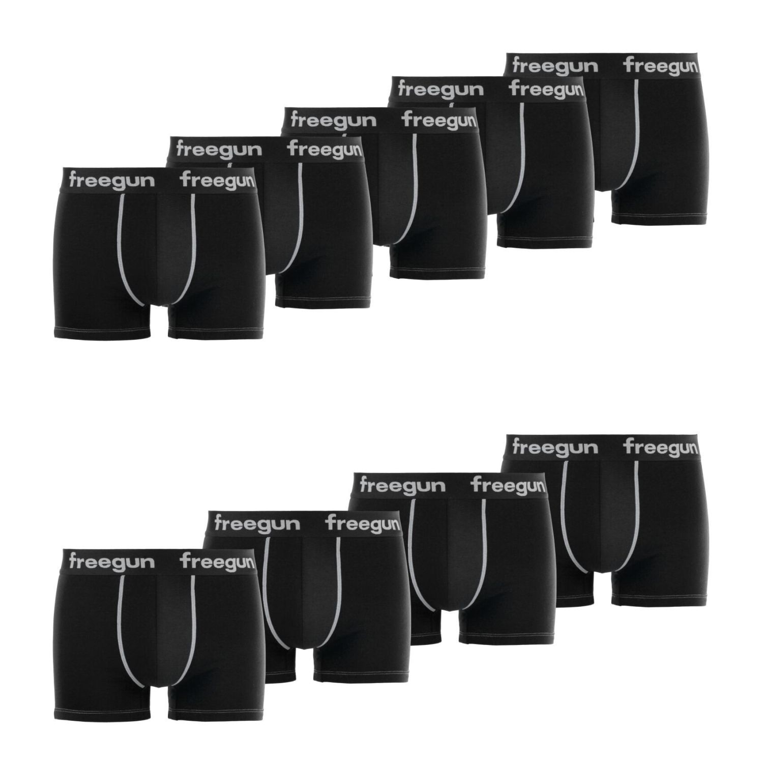 Lot de 9 Boxers homme en coton 