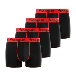 Lot de 4 Boxers garçon coton Rouge