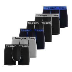 Lot de 6 boxers enfant en coton uni
