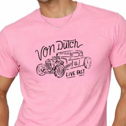 T-shirt homme col rond en jersey 140grm imprimé devant Log6