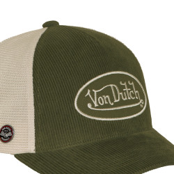 Casquette baseball premium en velours côtelé avec patch B47
