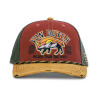 Casquette semi curve premium effet usé avec broderie Wilder