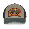 Casquette semi curve premium effet usé avec patch California