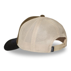 Casquette trucker filet premium avec patch et visière bimatière Shiel