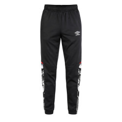 Pantalon de jogging homme bi-matière avec poches et logo 123830