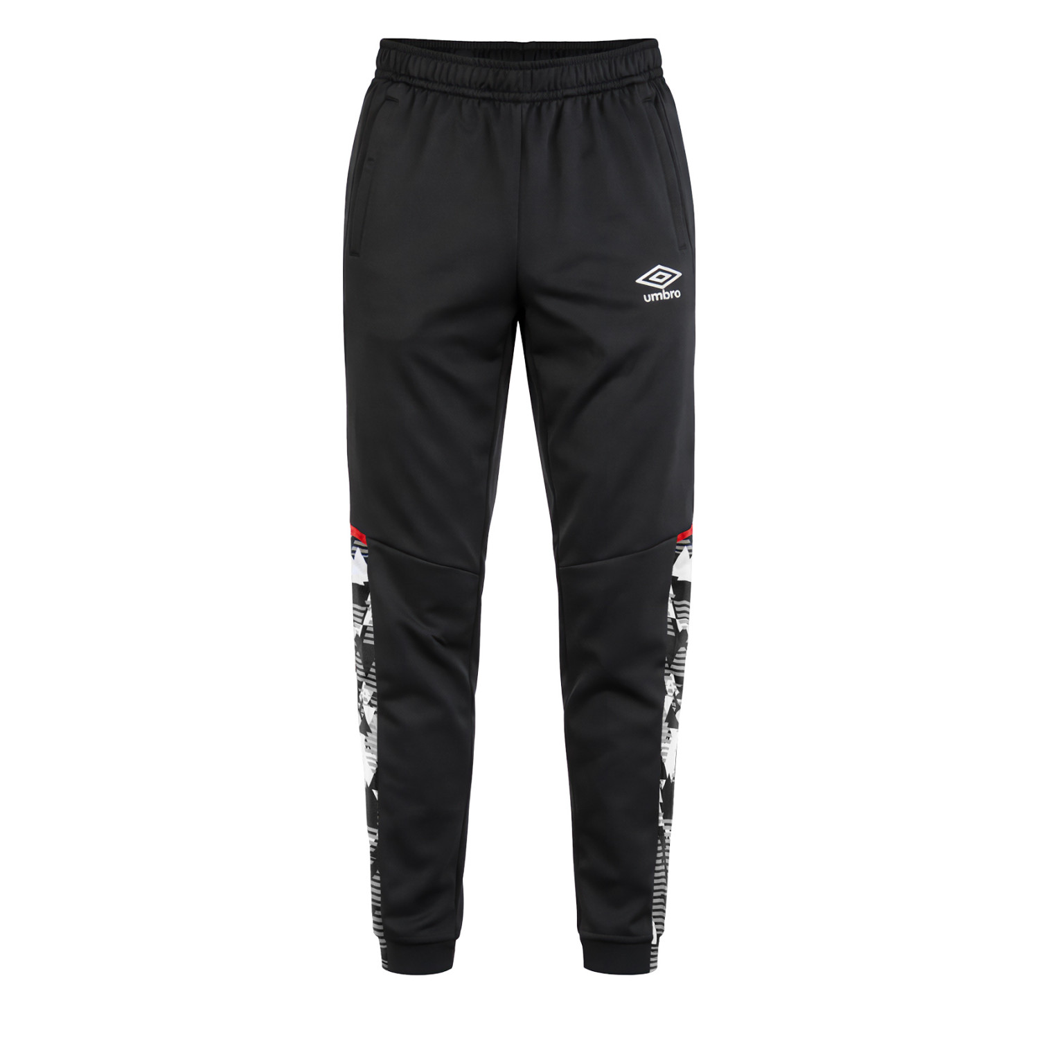 Pantalon de jogging homme bi-matière avec poches et logo 123830