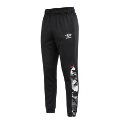 Pantalon de jogging homme bi-matière avec poches et logo 123830