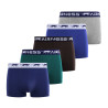Lot de 5 Boxers homme en coton ceinture colorée Starter