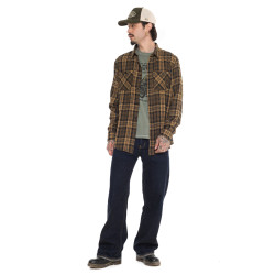 Chemise manche longues à carreaux avec poches Jack