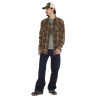 Chemise manche longues à carreaux avec poches Jack