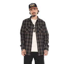 Chemise manche longues à carreaux avec poches Jack