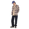 Surchemise homme en flanelle à carreaux avec poches Pepper