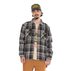 Surchemise homme en flanelle à carreaux avec poches Pepper