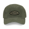Casquette 5 Panneaux en velours côtelé et écusson Velours