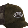 Casquette baseball usée avec filet en coton enduit et écusson Mac