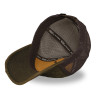 Casquette baseball usée avec filet en coton enduit et écusson Mac