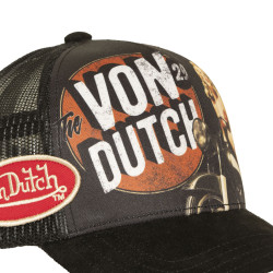 Casquette trucker avec filet et print sublimation Pinup Motor