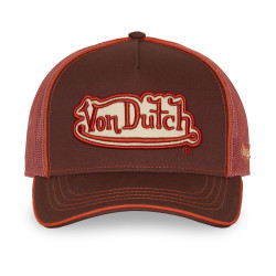 Casquette baseball avec filet et écusson brodé Corail