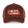 Casquette baseball avec filet et écusson brodé Corail