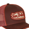 Casquette baseball avec filet et écusson brodé Corail