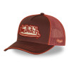 Casquette baseball avec filet et écusson brodé Corail