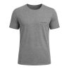 T-shirt homme en col rond avec broderie signature sur la poitrine
