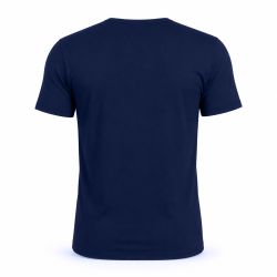 T-shirt homme en col rond avec broderie signature sur la poitrine