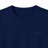 T-shirt homme en col rond avec broderie signature sur la poitrine