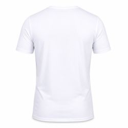 T-shirt homme en col rond avec broderie signature sur la poitrine